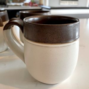 Denby Russet Coffee Mugs x 4